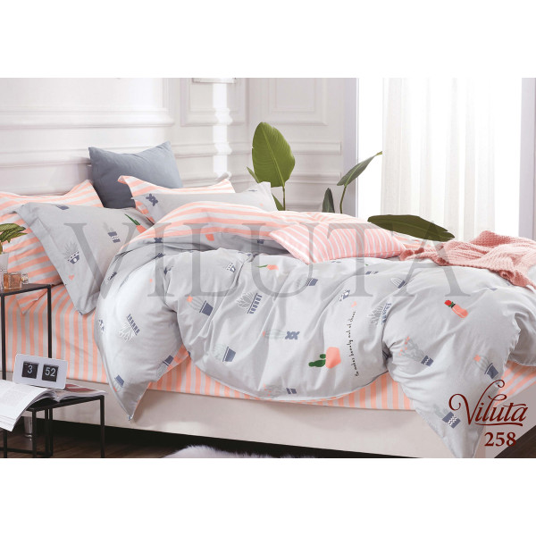 Комплект постельного белья «Satin Tvil-258» Viluta