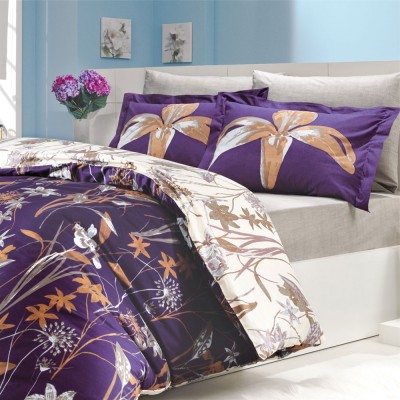 Комплект постельного белья поплин «Clarinda» фиолет Hobby