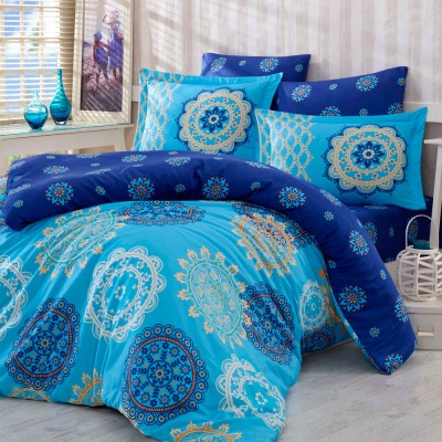 Комплект постельного белья сатин «Ottoman» евростандарт | голуб Hobby
