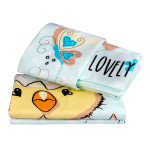 Детский комплект постельного белья поплин «Lovely» мятный Hobby