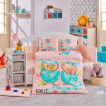 Детский комплект постельного белья поплин «Lovely» персик Hobby