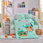 Детский комплект постельного белья поплин «Cool Baby» мятный Hobby