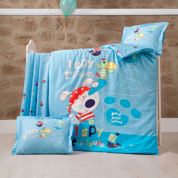 Детский комплект постельного белья ранфорс «Island» Luoca Patisca