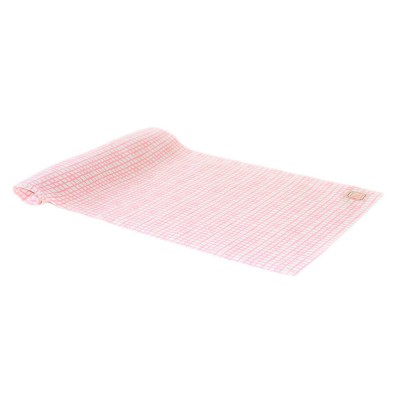 Дорожка на стол «Розовая клетка» Прованс