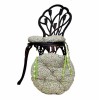 Подушка круглая на стул «Цветы-Олива» Прованс Классик