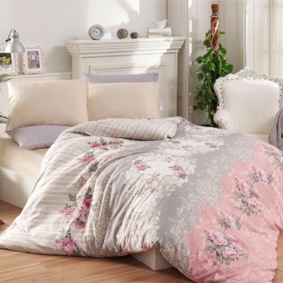 Комплект постельного белья ранфорс «Rose» евростандарт | Light House