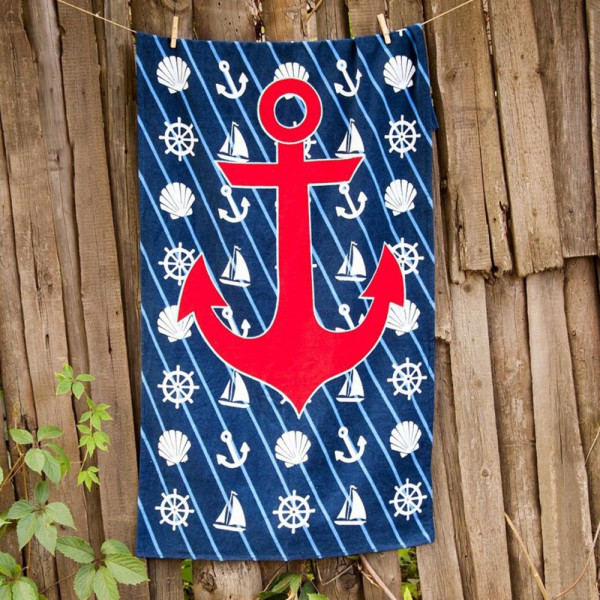 Полотенце пляжное велюр «Sea Adventure» 75*150 | Lotus