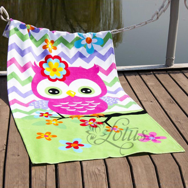 Полотенце пляжное велюр «Little Owl» 75*150 | Lotus