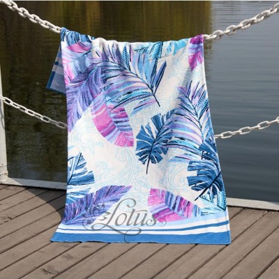 Полотенце пляжное велюр «Paradise Mavi» 75*150 | Lotus